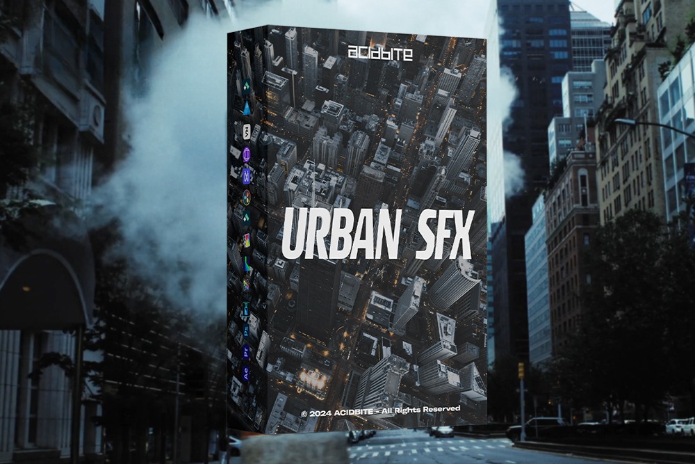 140款高清城市都市街道车辆人流户外音效背景音乐WAV套装Acidbite – Urban SFX . 第1张