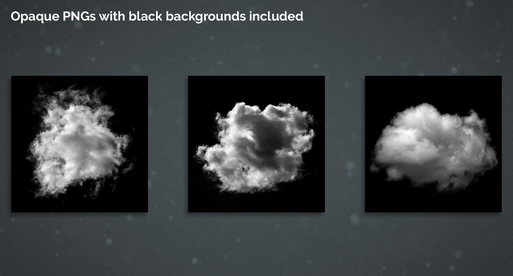 Photoshop云朵白云灰尘烟雾PS笔刷2K分辨率透明云朵白云设计素材 , 第5张