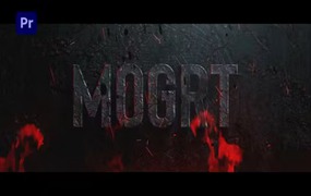 PR模板-史诗恐怖血腥邪恶氛围游戏电影视频标题预告片动画 Horror Trailer Titles MOGRT
