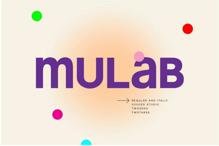 现代品牌海报徽标设计无衬线英文字体安装包 Mulab , 第1张