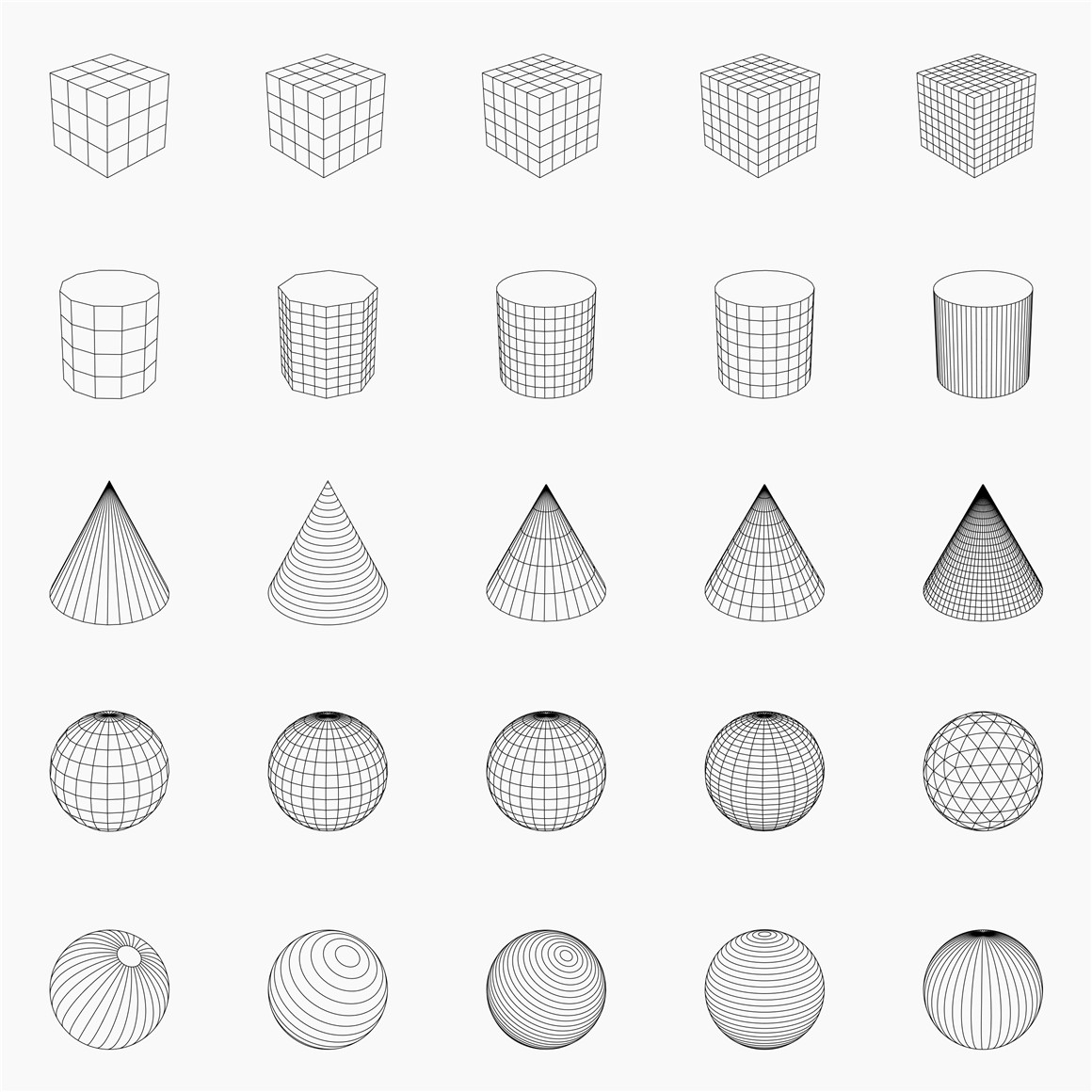 LS.GRAPHICS 350多款未来赛博朋克科幻酸性点线面3d立体几何构成抽象机能图形设计素材 350+ Abstract Contours Shapes 图片素材 第18张