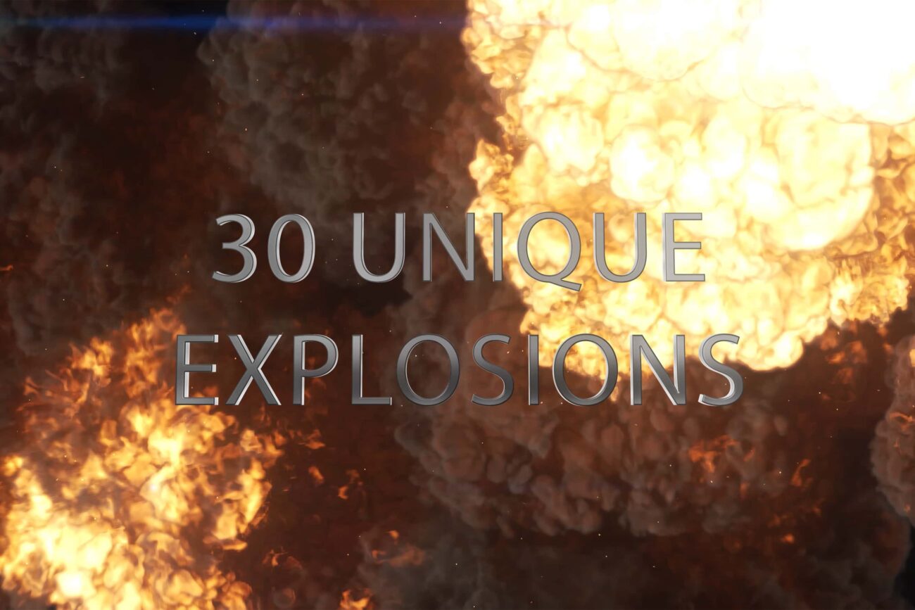 Eldamar Studio 30个好莱坞灾难动作电影大规模爆炸模拟闪光炮弹撞击破坏4K视觉效果包 30 Massive VFX Explosions Pack 影视音频 第7张