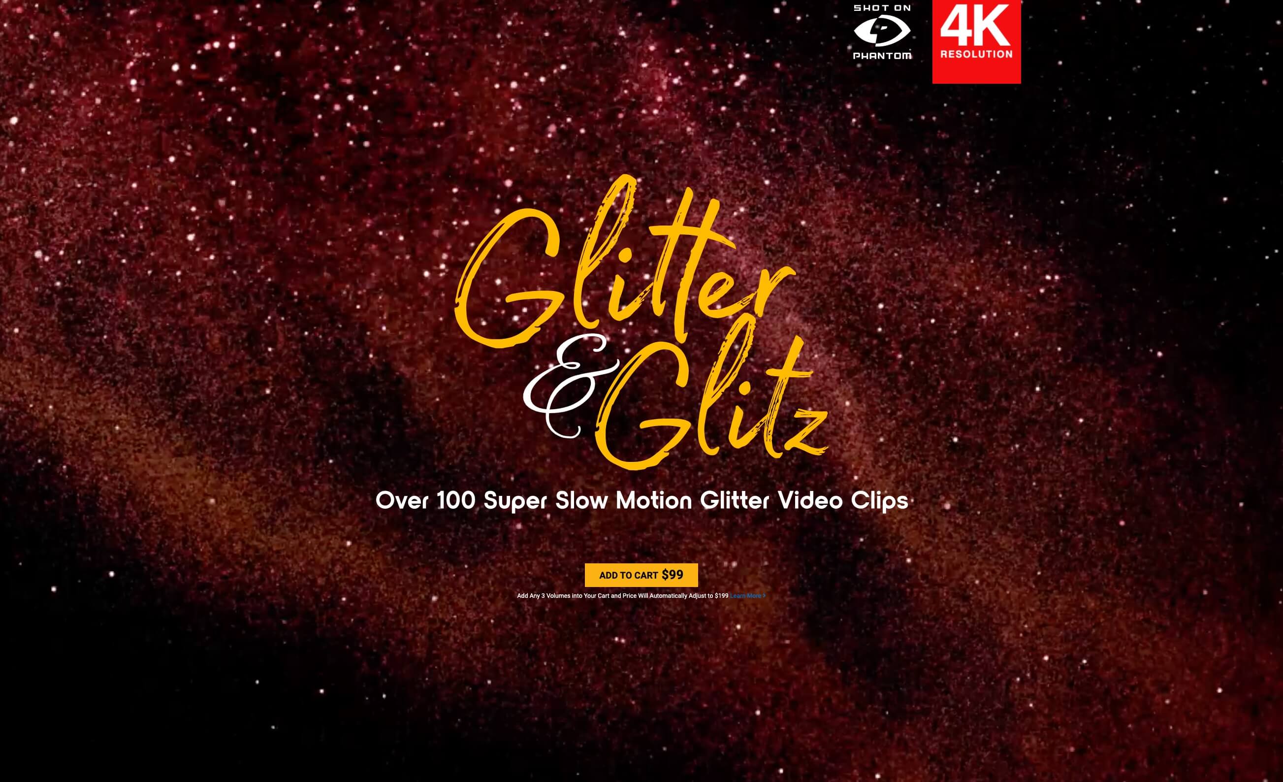BusyBoxx 104个唯美多彩华丽闪耀发光金粉粒子闪烁合成动画4K视频素材 Glitter & Glitz . 第2张