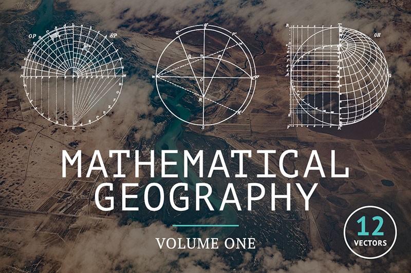 24个数理地理学测算图形AI矢量素材 图片素材 第1张