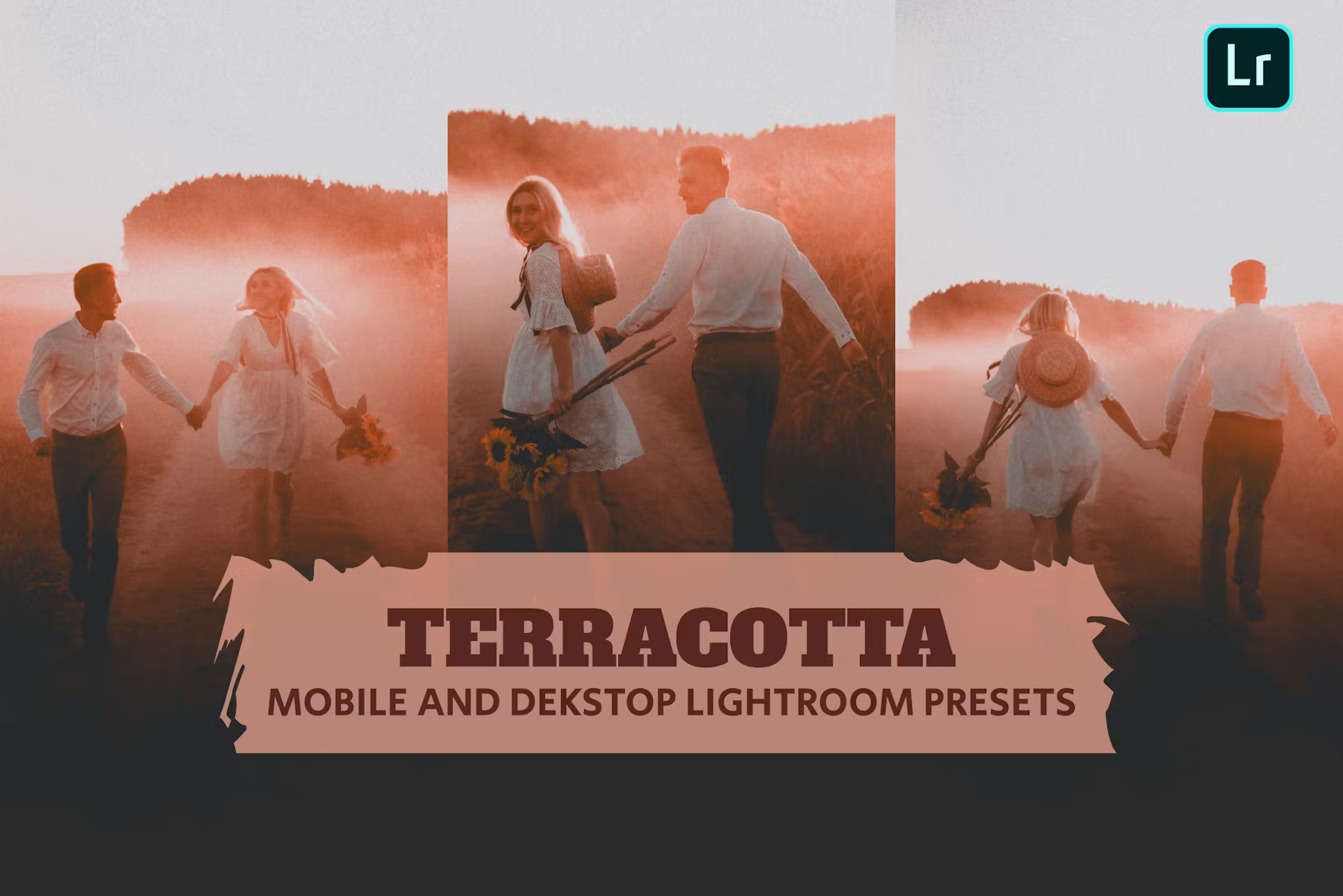 红陶色调日落人像旅拍摄影后期调色Lightroom预设 Terrakotta Lightroom Presets für Desktop und Handy 插件预设 第1张