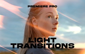 PR转场模板-微妙的光芒闪光燃烧耀斑动态光线过渡素材 Light Transitions for Premiere Pro