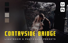 现代电影情绪婚礼旅拍摄影后期调色Lightroom预设 6 Contryside Bridge, Lightroom und Photoshop-Voreinstellung