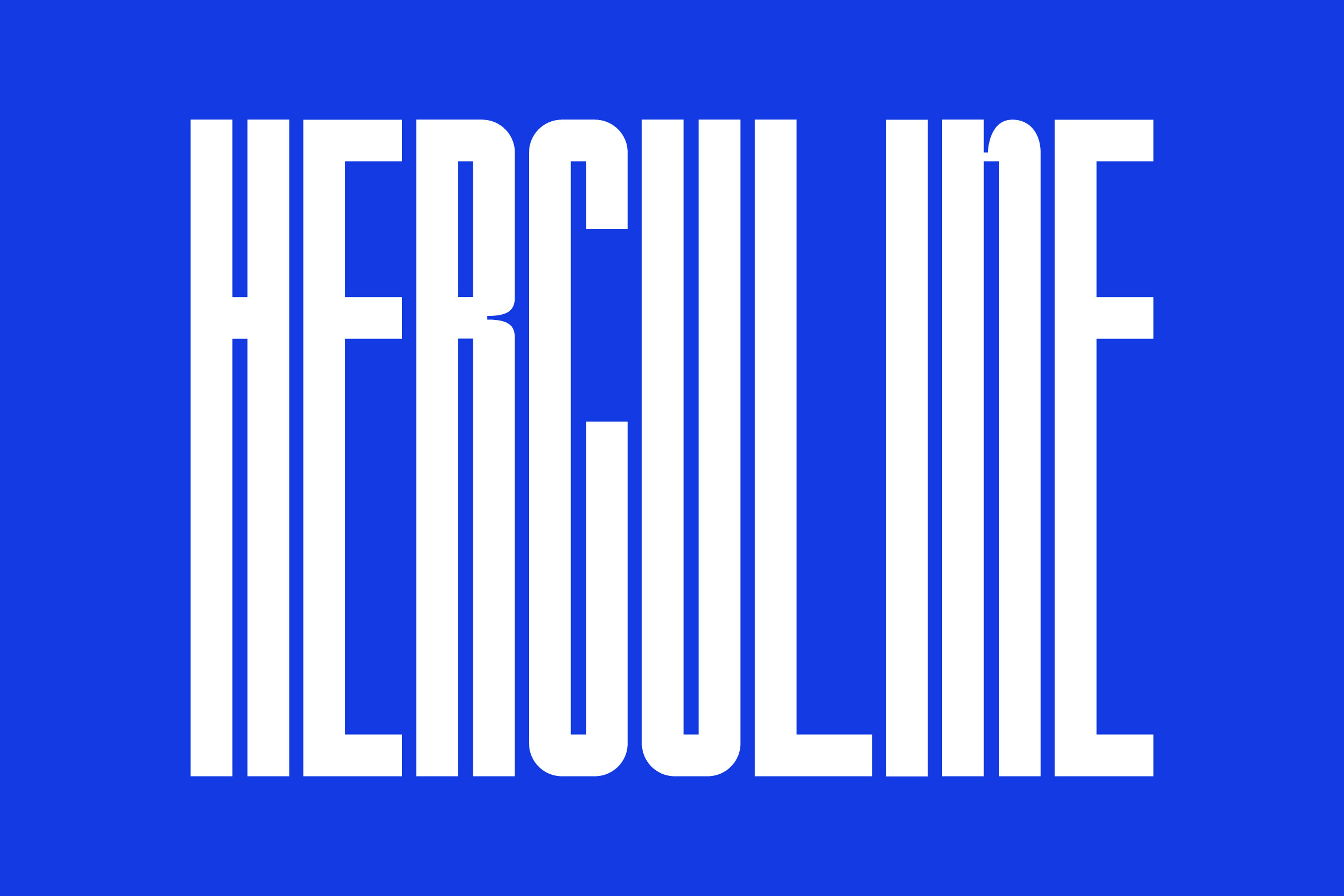 现代干净时尚超浓缩高耸海报设计无衬线装饰字体 Herculine - Condensed Font , 第1张