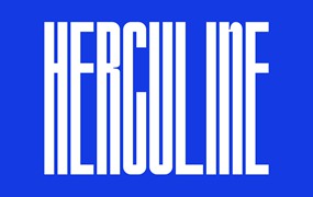 现代干净时尚超浓缩高耸海报设计无衬线装饰字体 Herculine - Condensed Font