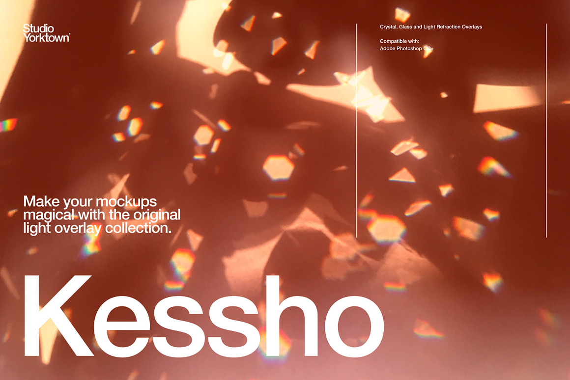 10款水晶光斑光折射叠加效果背景纹理素材 Kessho – Crystal Light Overlays , 第1张