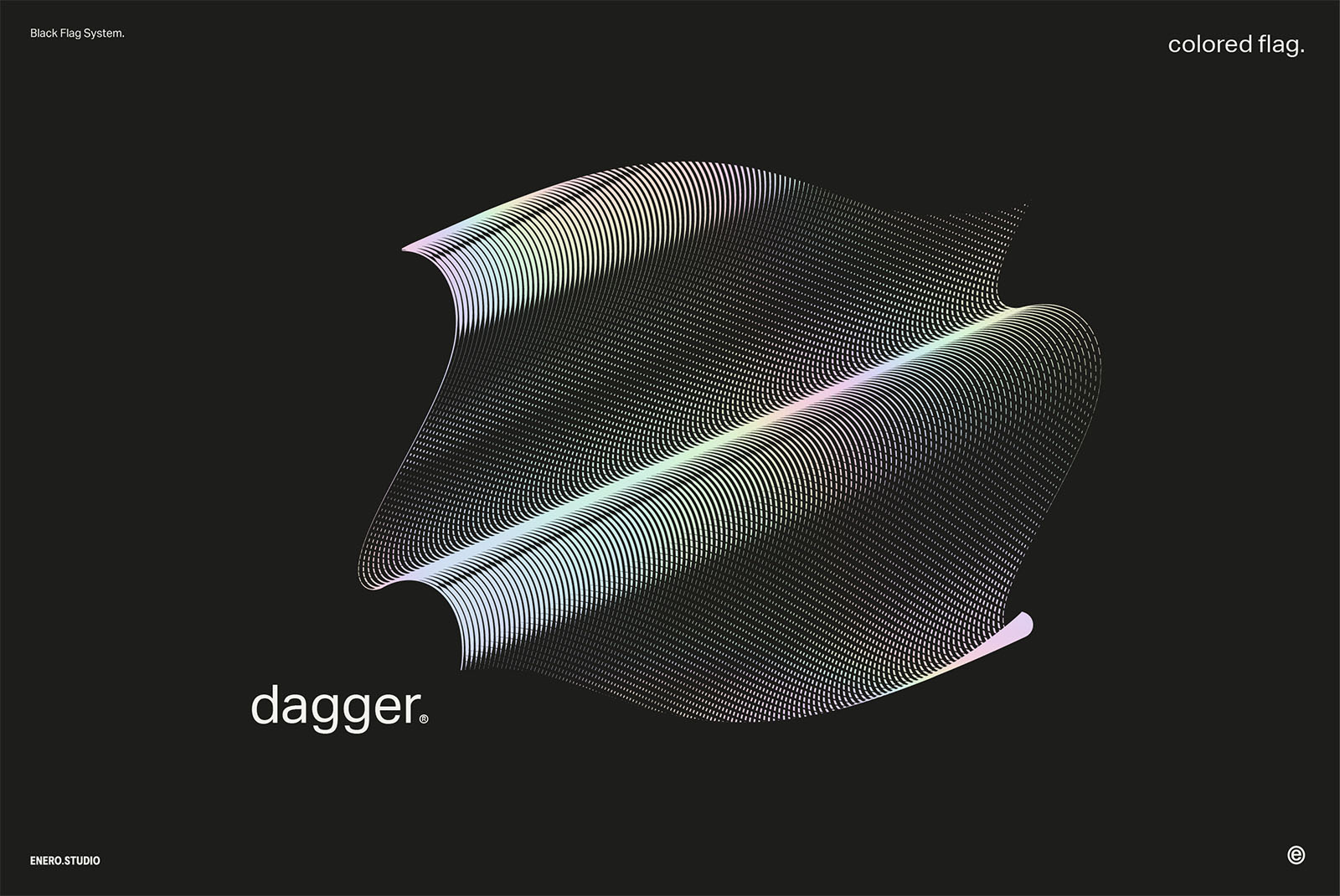 30款3D立体抽象艺术波浪线条网格旗帜AI矢量插画插图图形海报背景设计套装Black Flag Vector Pack , 第23张
