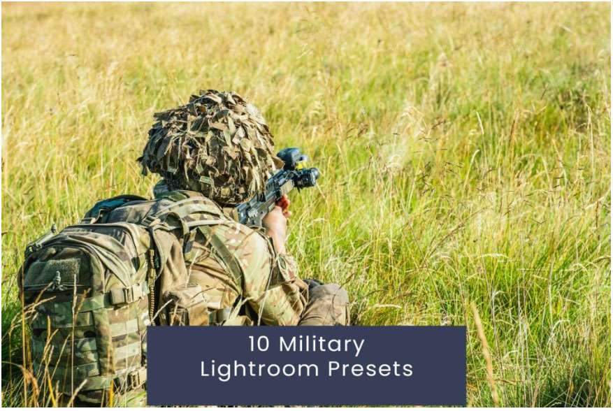 10组复古怀旧军事电影婚礼博主摄影照片Lightroom调色预设 10 Military Lightroom Presets 插件预设 第1张