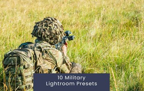 10组复古怀旧军事电影婚礼博主摄影照片Lightroom调色预设 10 Military Lightroom Presets
