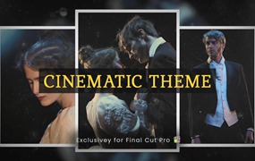 FCPX插件-史诗纪录片电影预告片头片尾文字标题场景转场动画 Cinematic Theme