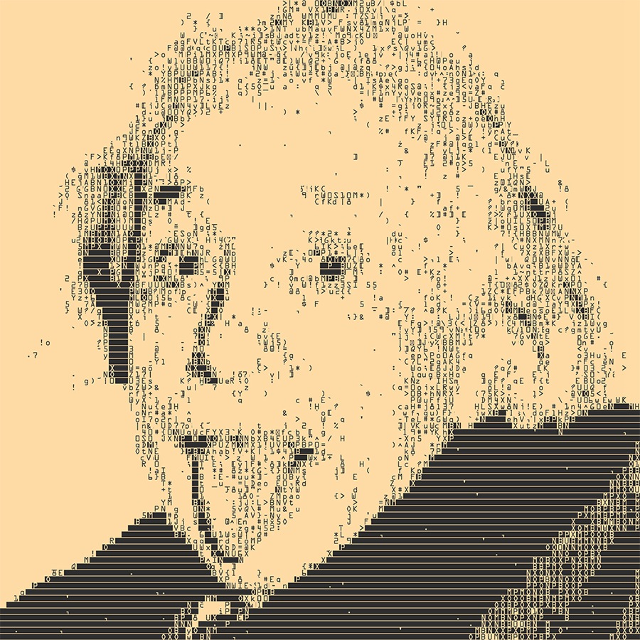 复古Y2K赛博朋克风网络数字科技计算机代码艺术照片图像PS修图特效滤镜插件样机 ASCII Art Creator , 第9张