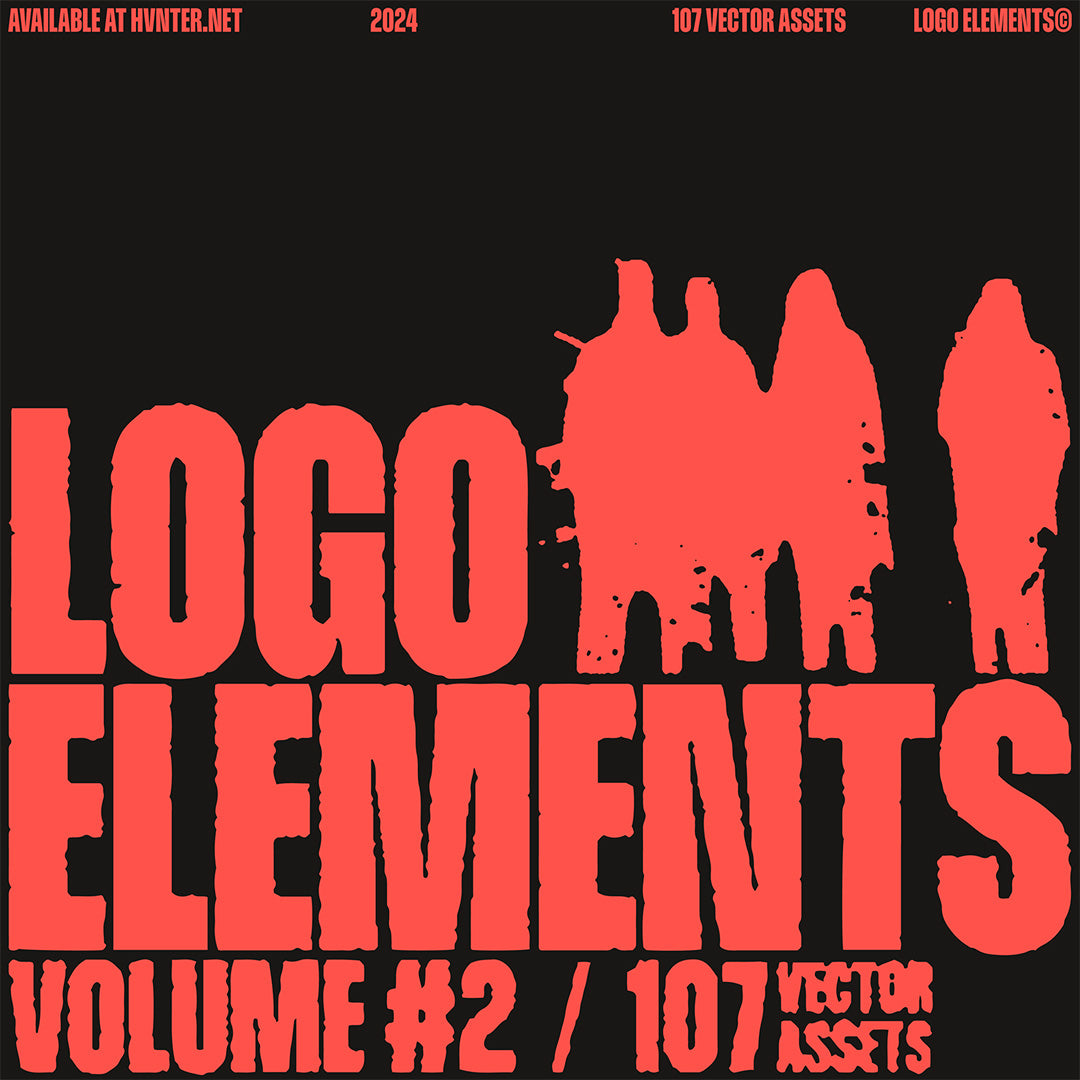 106款现代流行抽象Y2K矢量logo徽标AI图形设计套装Logo Elements Vol. 2 , 第2张