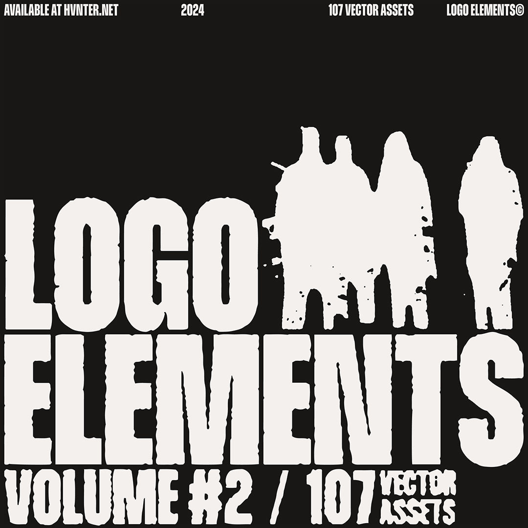106款现代流行抽象Y2K矢量logo徽标AI图形设计套装Logo Elements Vol. 2 , 第5张