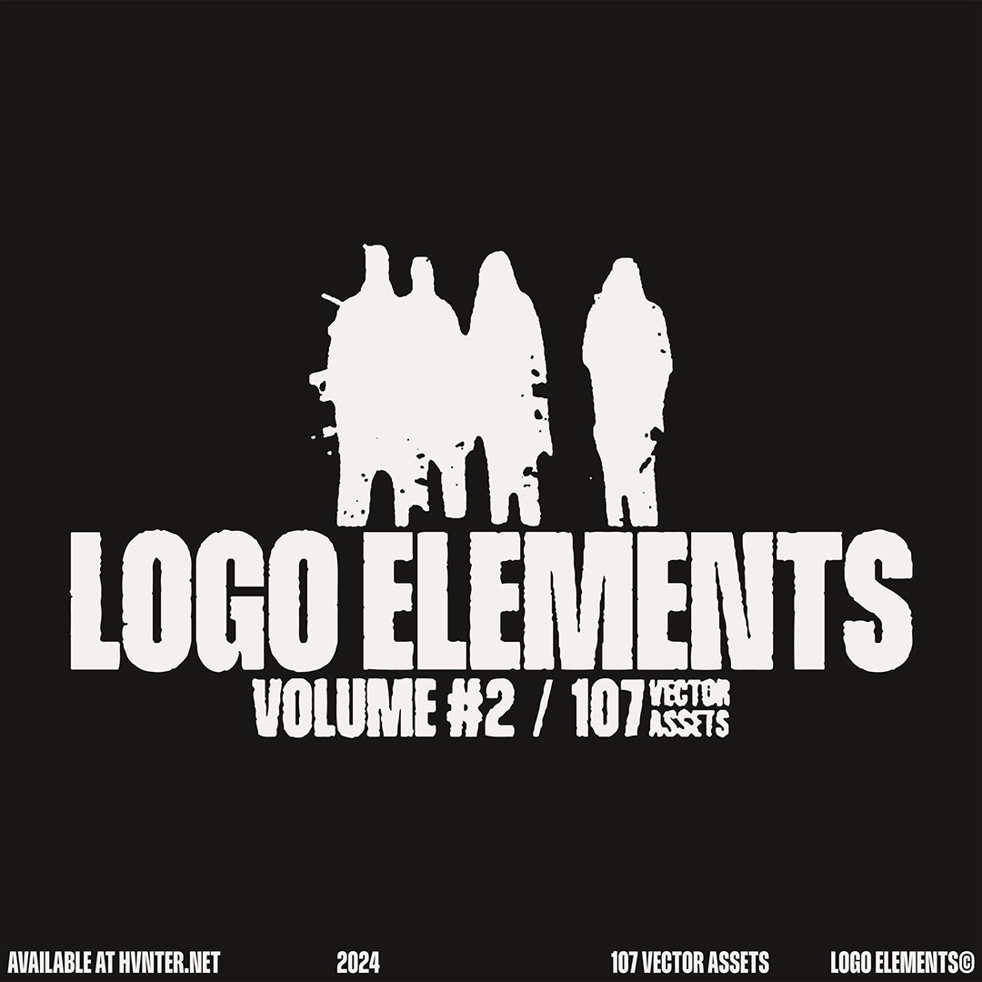 106款现代流行抽象Y2K矢量logo徽标AI图形设计套装Logo Elements Vol. 2 , 第6张