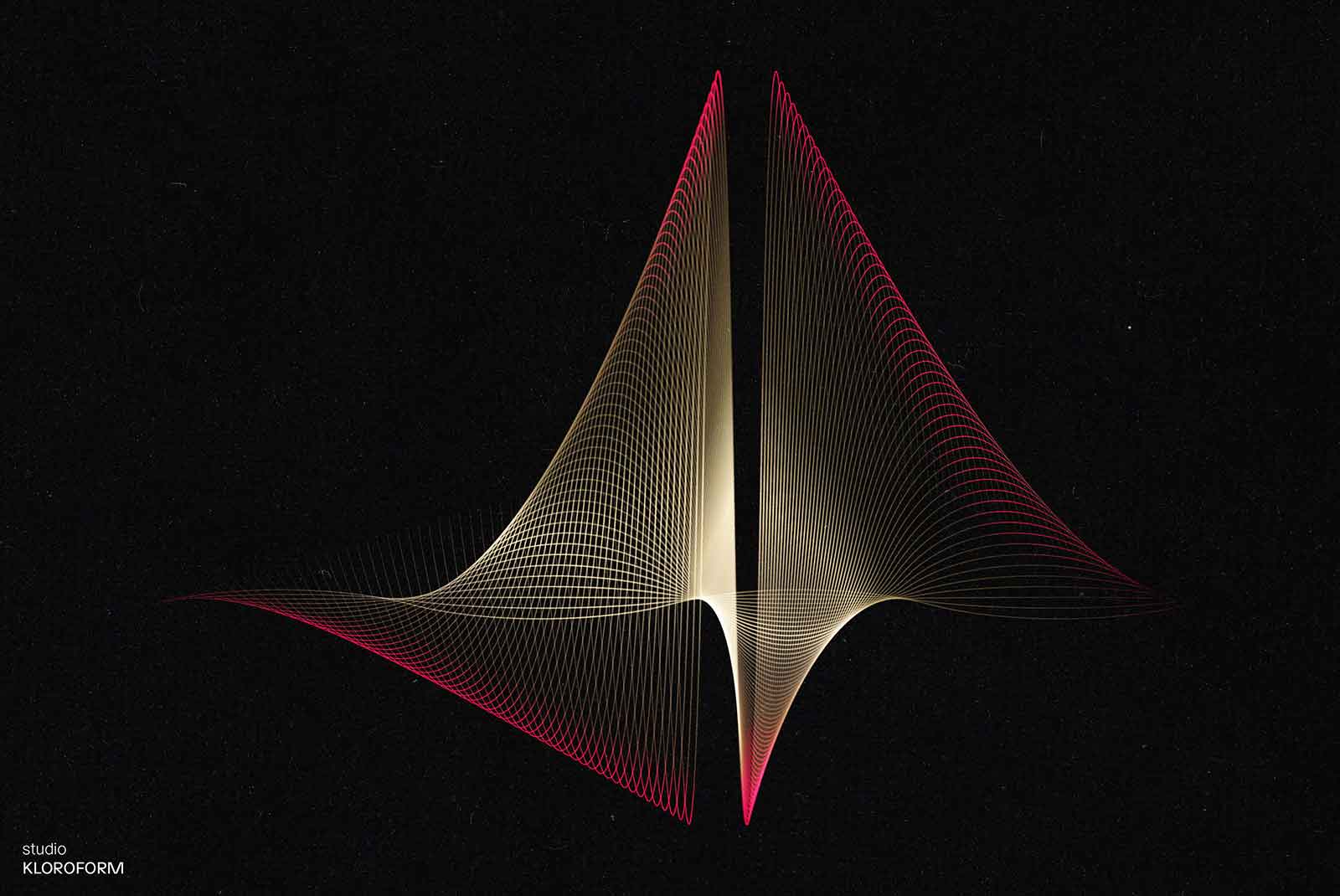120款抽象艺术几何网格科技信息技术通信数学彩色渐变AI矢量波浪图形设计套装Wires 4 图片素材 第18张