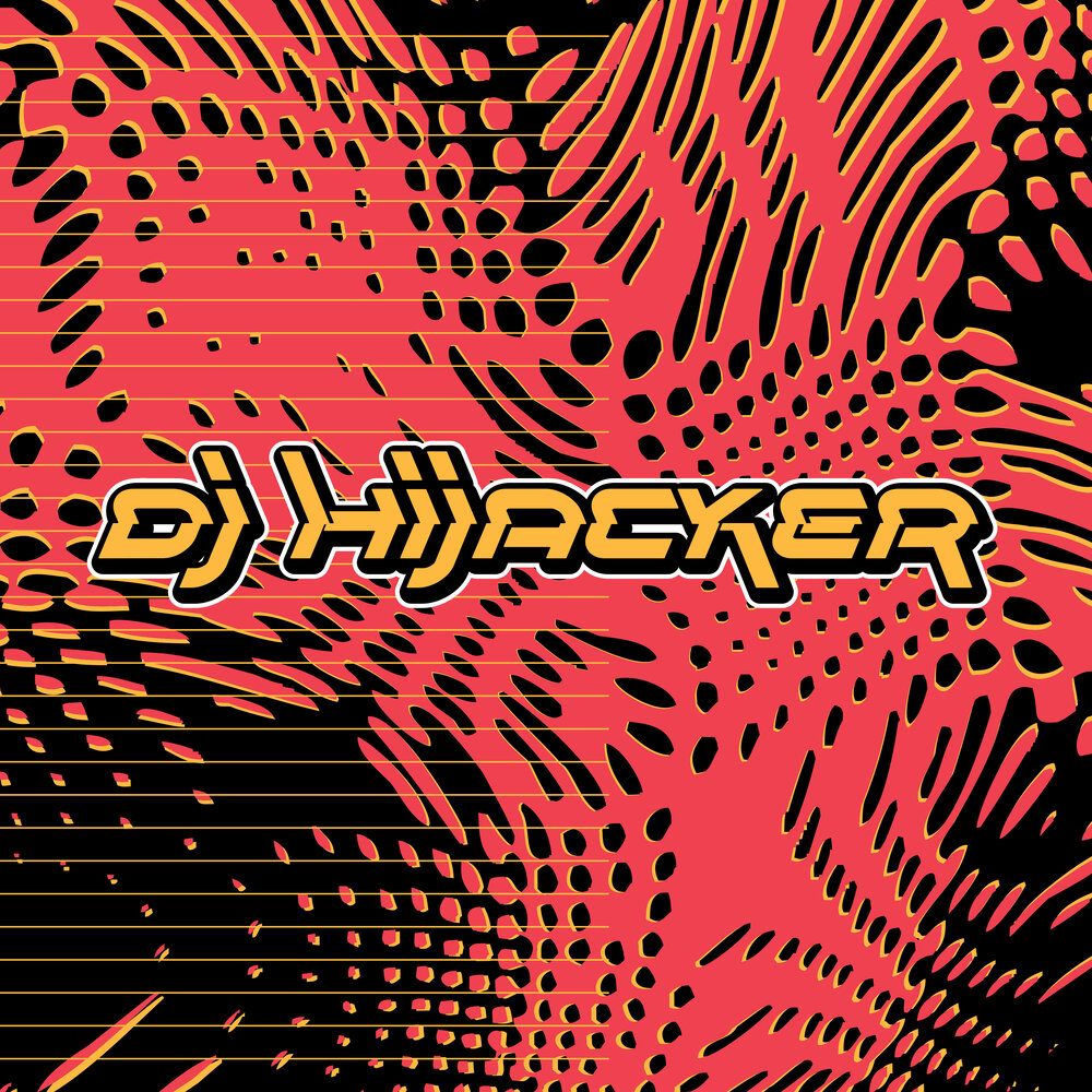 复古赛博电音摇滚狂欢信号故障扭曲海报标题排版装饰英文字体DJ Hi-Jacker Font , 第1张