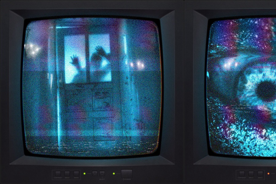 复古VHS故障监视器老式显示器TV电视文本图片后期处理PSD特效样机VHS Machine – Retro Monitor Effect 样机素材 第4张