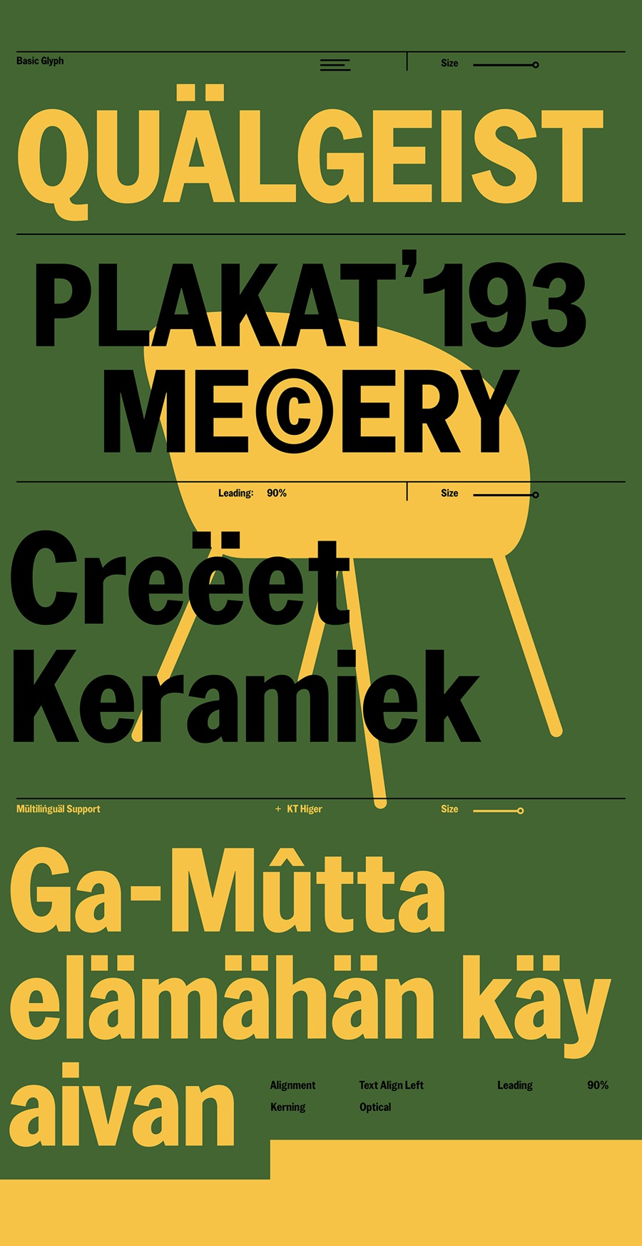 复古怪诞汽车灵感品牌设计海报排版英文字体 KT Mogli - Dynamic Sans Serif 设计素材 第3张
