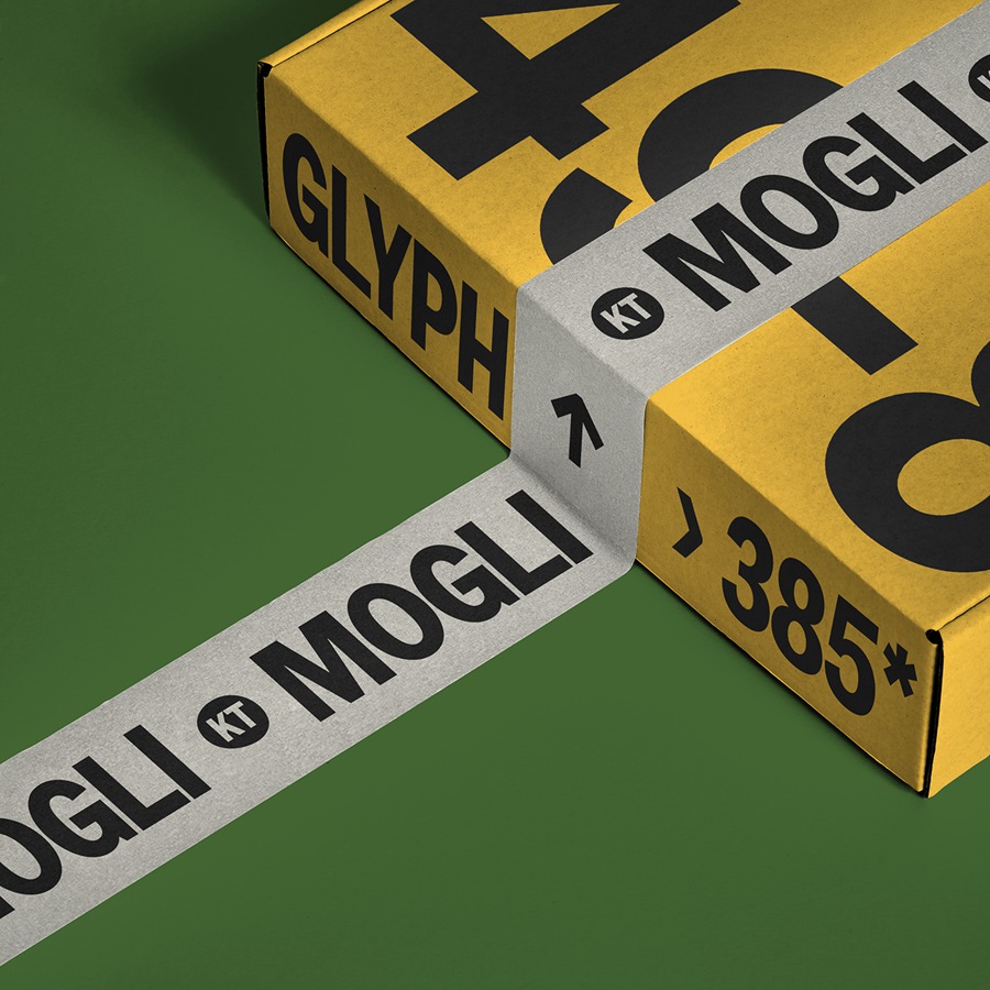 复古怪诞汽车灵感品牌设计海报排版英文字体 KT Mogli - Dynamic Sans Serif 设计素材 第6张
