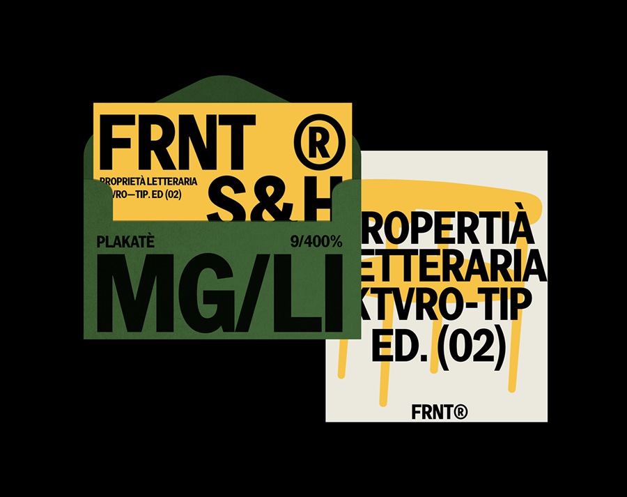 复古怪诞汽车灵感品牌设计海报排版英文字体 KT Mogli - Dynamic Sans Serif 设计素材 第8张