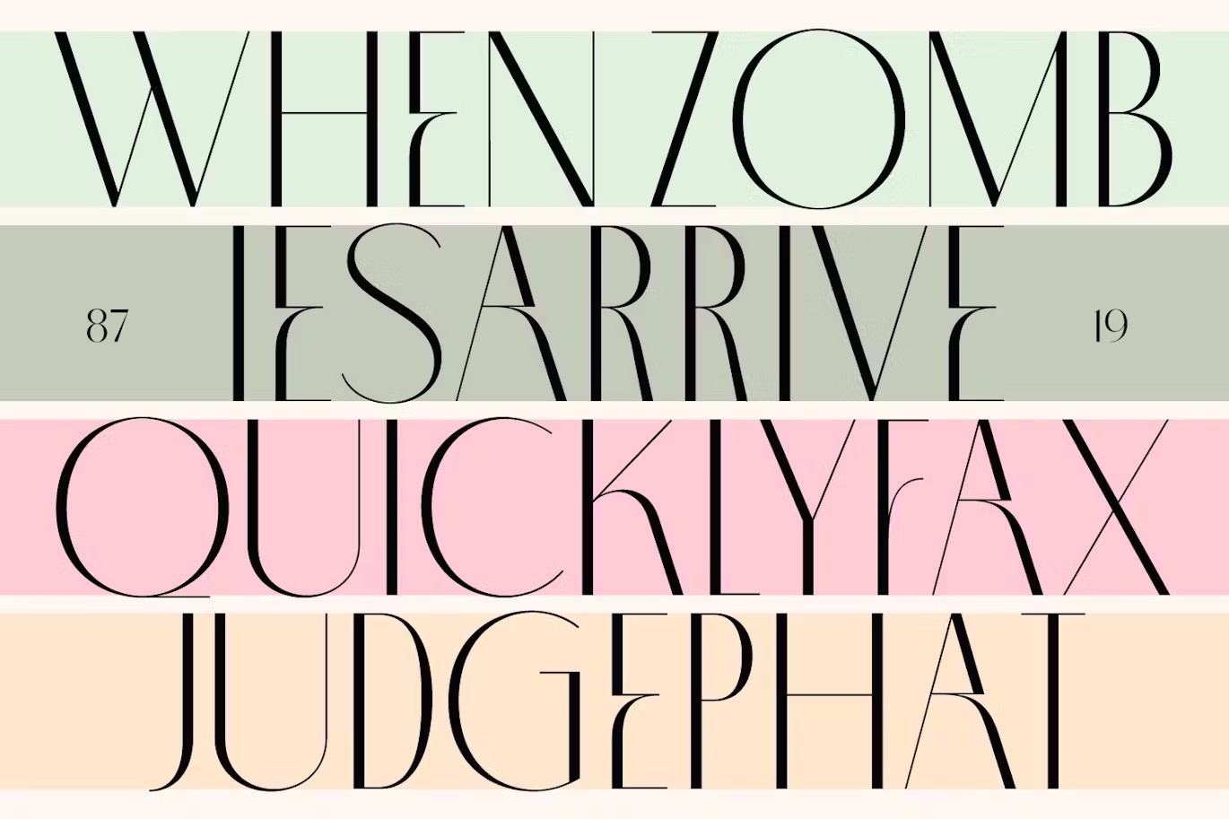 现代优雅精致时尚杂志品牌设计无衬线英文字体 Poria - Modern Display font 设计素材 第4张