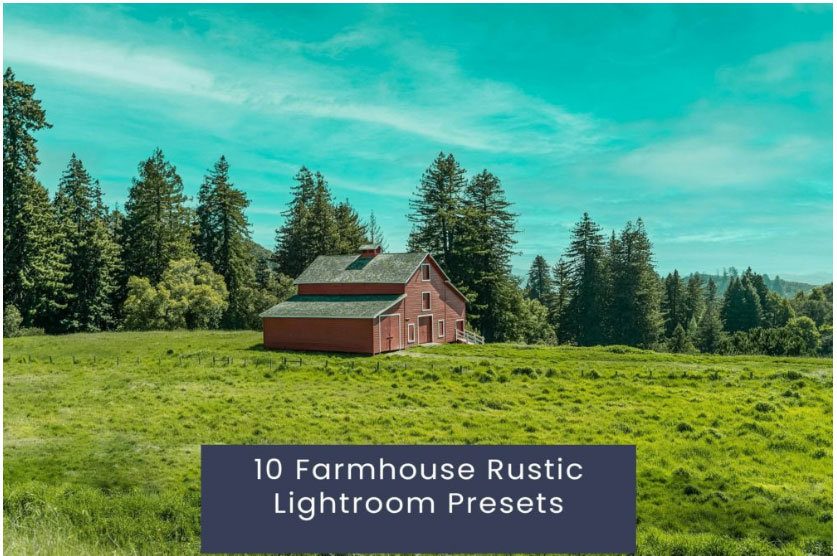 10组农舍乡村复古电影博主摄影照片调色Lightroom预设 10 Farmhouse Rustic Lightroom Presets 插件预设 第1张