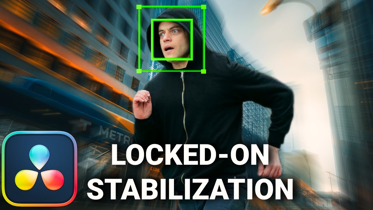 达芬奇预设：画面镜头定点锁定自动跟踪稳定防抖插件 Locked On Stabilization Effect , 第1张