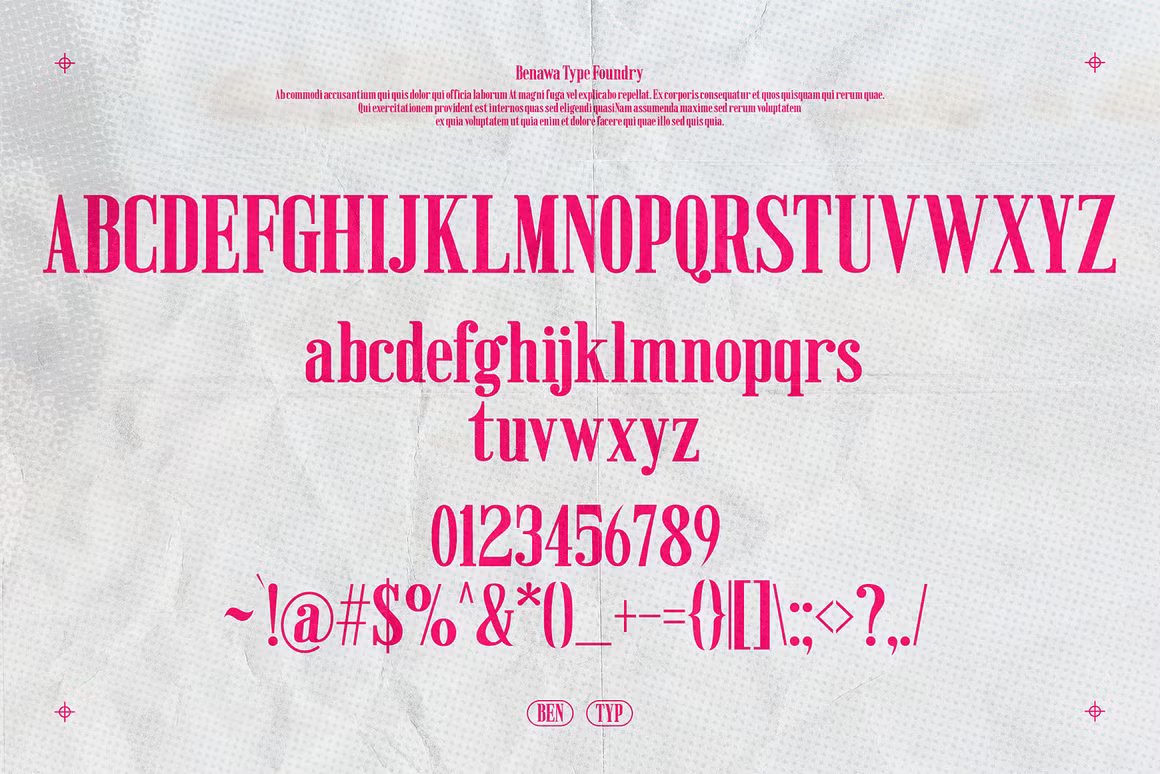 Postress - Condensed Serif 艺术海报标题广告牌杂志网站时尚衬线字体 , 第7张