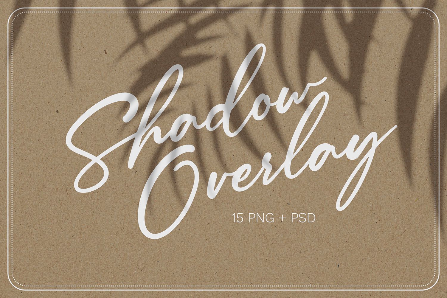 15款自然树叶阴影叠加层效果6K高清背景图PS设计素材包 Shadow Overlays , 第3张