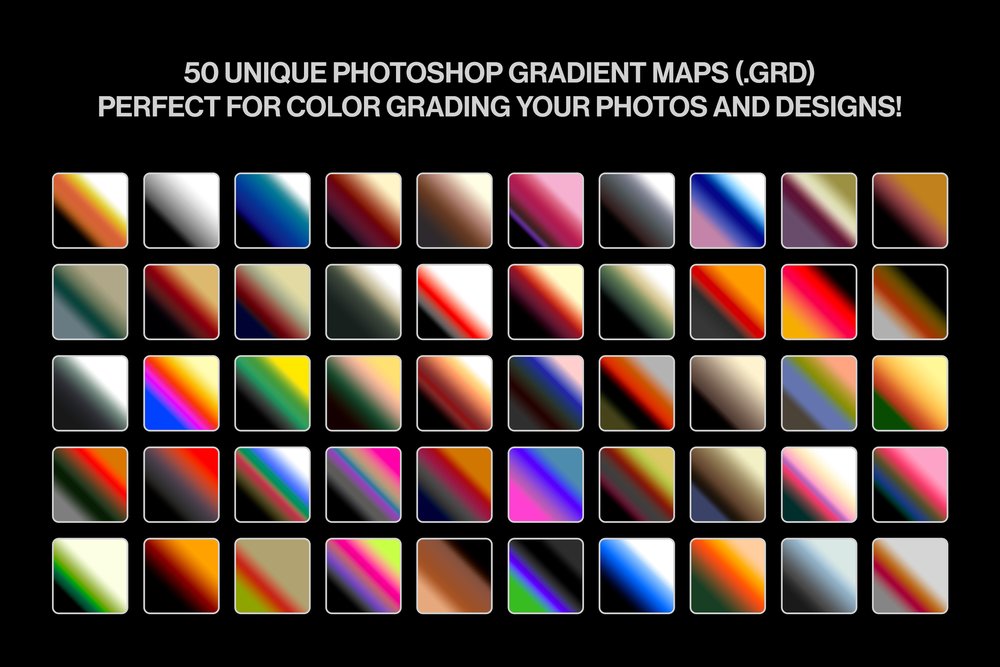 50款忧郁怀旧系列PS渐变预设文件套装GRADIENT MAPS COLLECTION 1 , 第7张