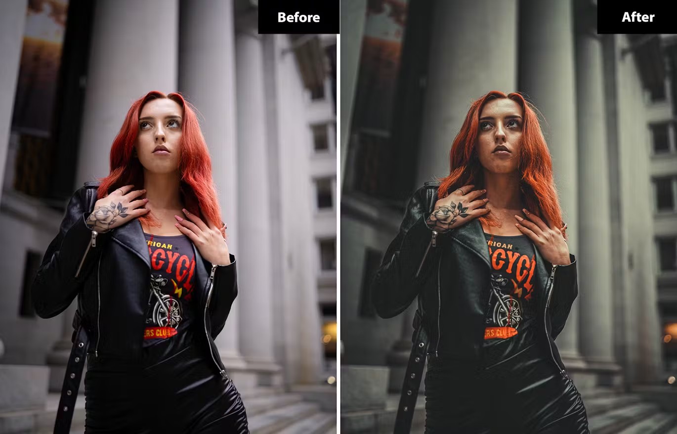 LR/PS预设-时尚街拍电影人像Lightroom预设 Dark shoot Lightroom Presets 插件预设 第2张