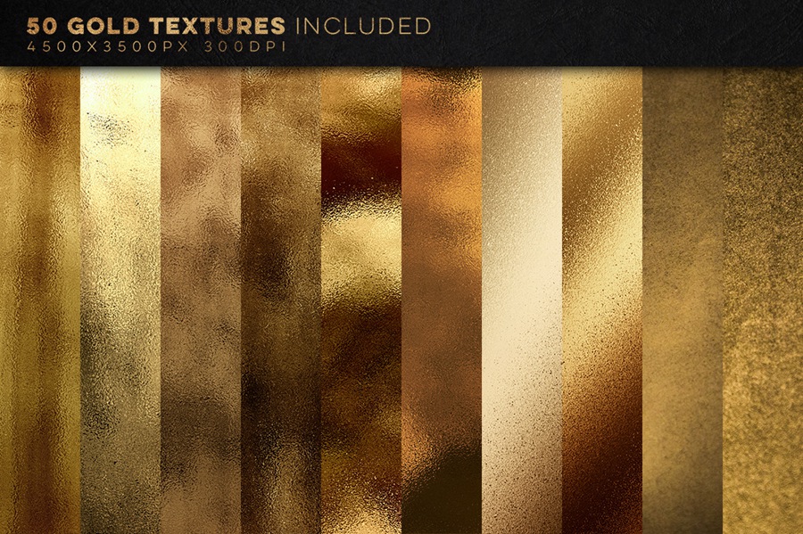 图片素材-350+高清黄金和金属质感背景纹理素材合集 350 Gold and Metallic Textures Bundle , 第2张