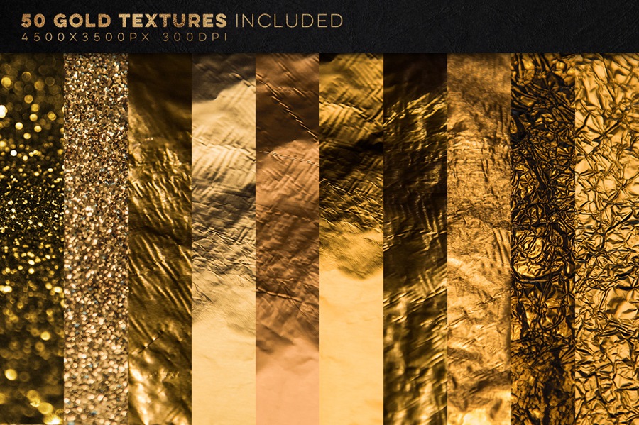 图片素材-350+高清黄金和金属质感背景纹理素材合集 350 Gold and Metallic Textures Bundle , 第3张