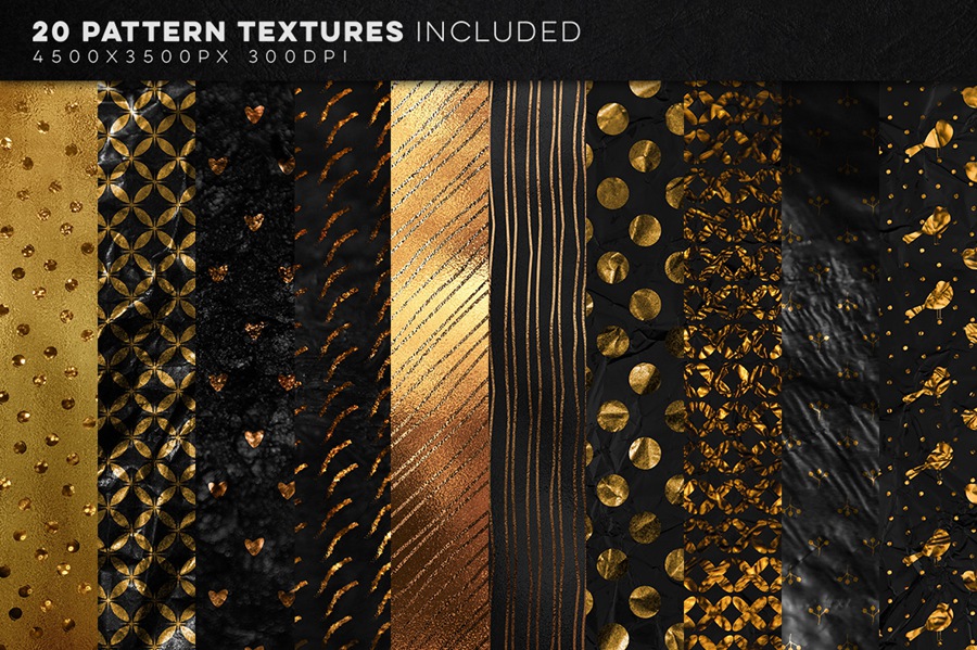 图片素材-350+高清黄金和金属质感背景纹理素材合集 350 Gold and Metallic Textures Bundle , 第6张