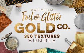 图片素材-350+高清黄金和金属质感背景纹理素材合集 350 Gold and Metallic Textures Bundle