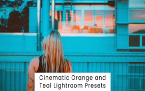 电影橙色青色赛博朋克摄影后期调色Lightroom预设 Lightroom Presets in Orange und Blaugrün in Kinoqualität