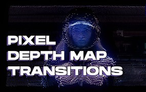 PR转场模板-24个像素深度图过渡3D迷幻效果素材 Pixel Depth Map Transitions | Premiere Pro