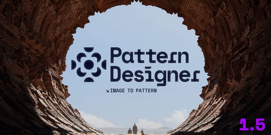 Blender插件Pattern Designer 1.5无缝图案设计节点创建平铺纹理 , 第1张