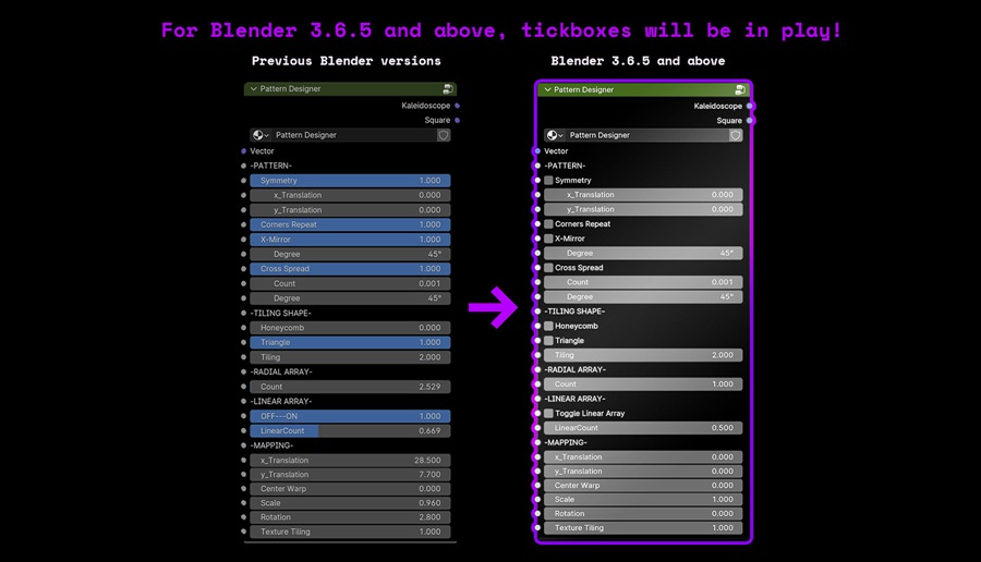 Blender插件Pattern Designer 1.5无缝图案设计节点创建平铺纹理 , 第8张