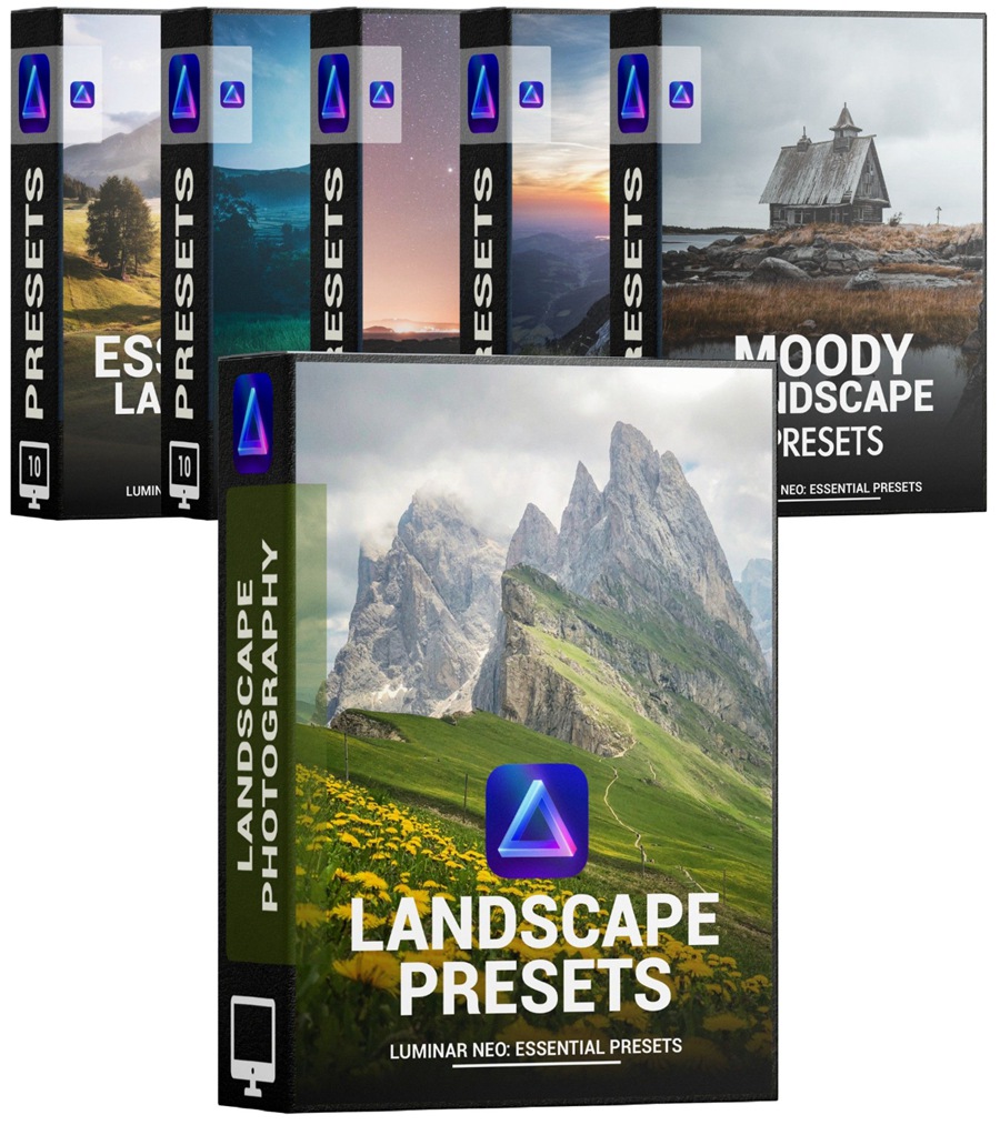 Luminar预设- 40套400大神级珍藏版Luminar NEO基础预设包 Essential Preset Bundle 插件预设 第4张