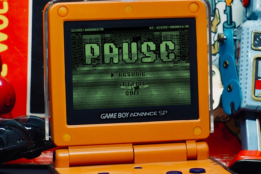 复古怀旧风未来派日式任天堂街机游戏像素风英文字体 Game Paused - Pixel Game Family 设计素材 第7张