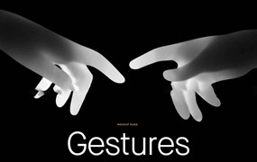 未来派科技感飘逸灵动的UI界面手势操作PNG素材合集 Semplice Supply Ghost Gestures