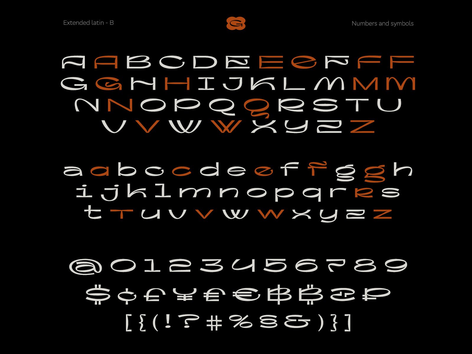 高质量现代酸性艺术抽象图形风格海报杂志排版英文字体 Flogert Display Typeface 设计素材 第2张