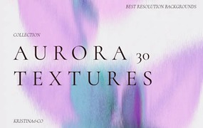 高质量梦幻极光纹理背景墙纸设计素材合集 Aurora Textures - Digital Art