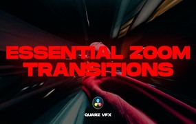 达芬奇预设：40个必备缩放过渡效果转场过渡 Essential Zoom Transitions for DaVinci Resolve