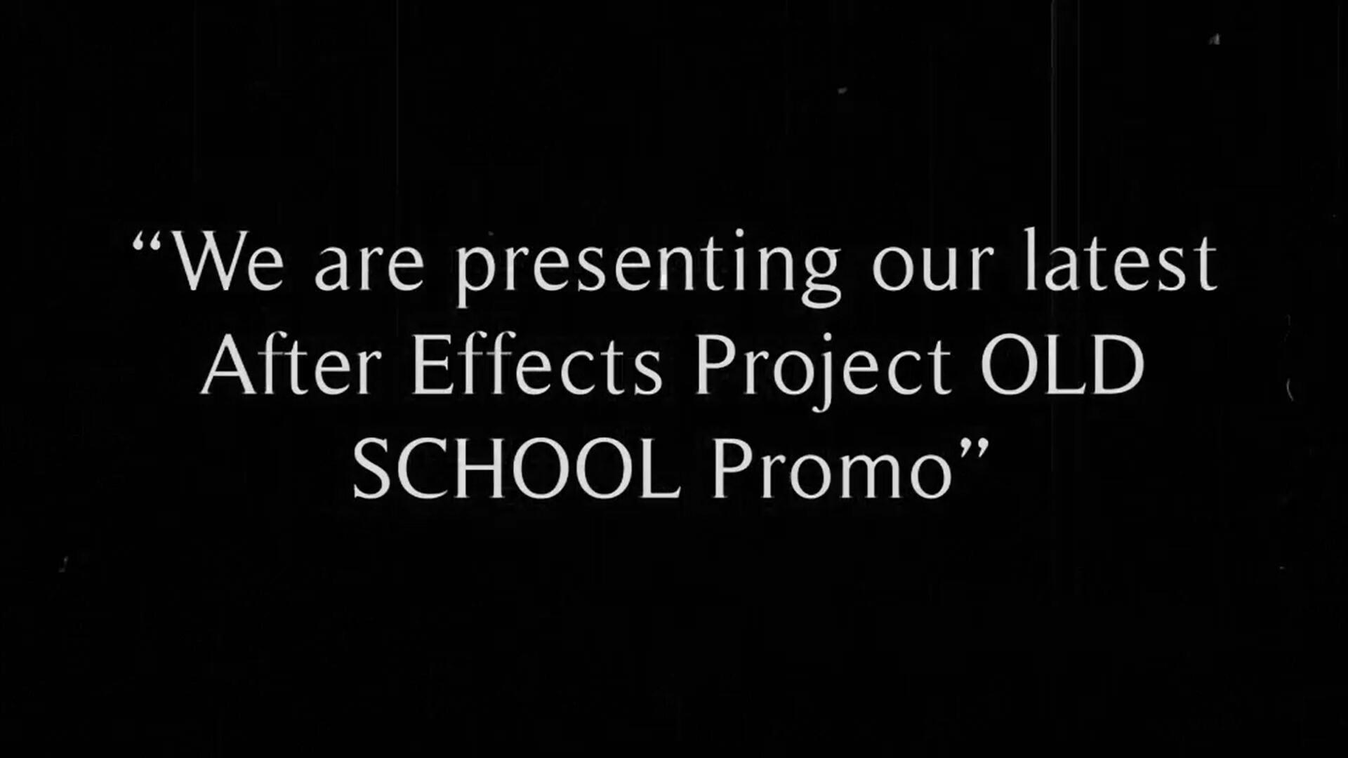 AE模板：30年代复古诙谐喜剧模拟旧投影仪效果文字标题演员表模板 Old School Promo Pack , 第4张